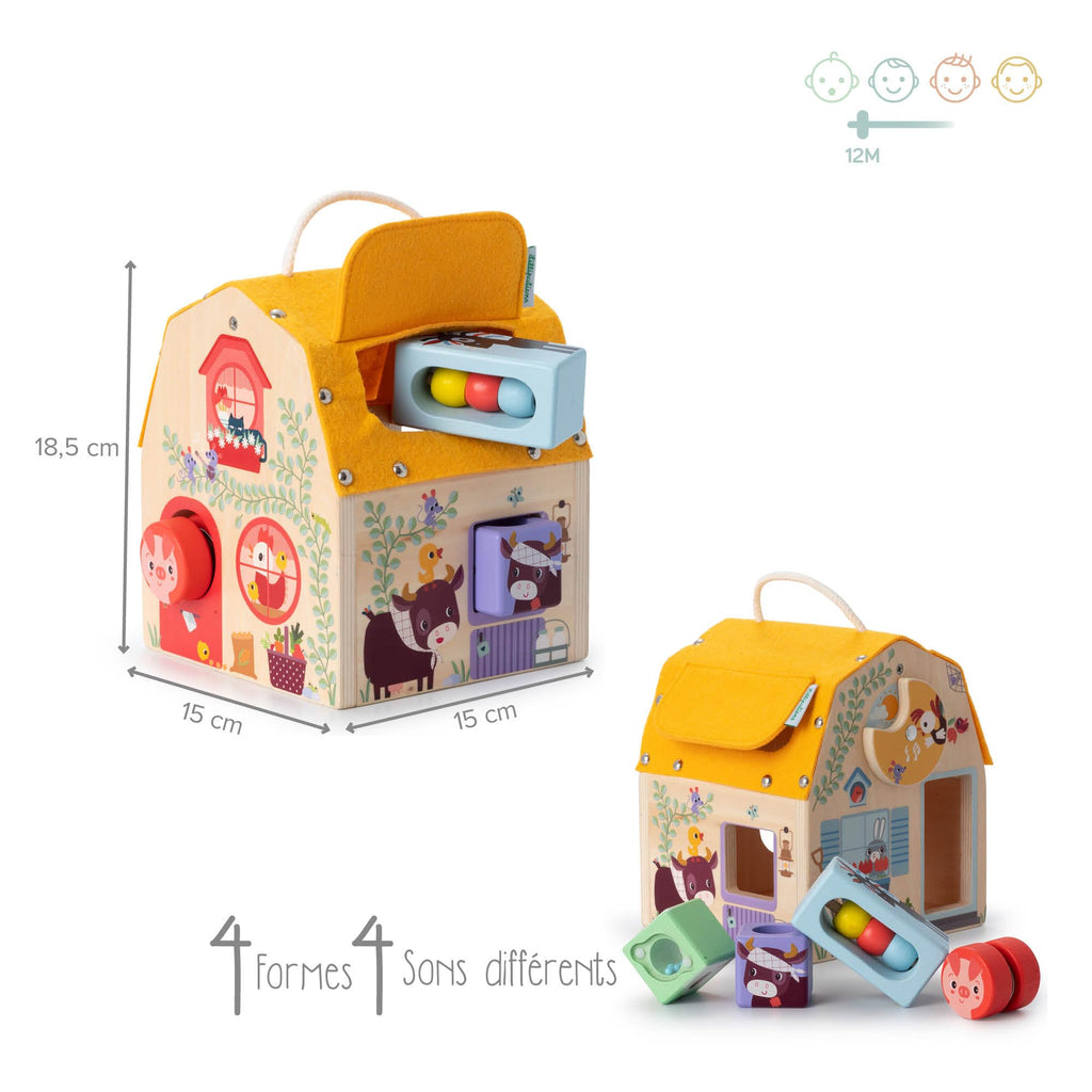 Lilliputiens Sound House - Shapes, Animals and Farm Sounds