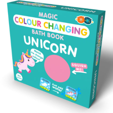 Buddy & Barney Unicorn Bath Book - Colors Appear in Water