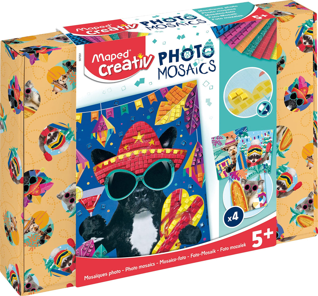 Maped Photo Mosaics - 12-Piece Glitter Foam Sticker Kit