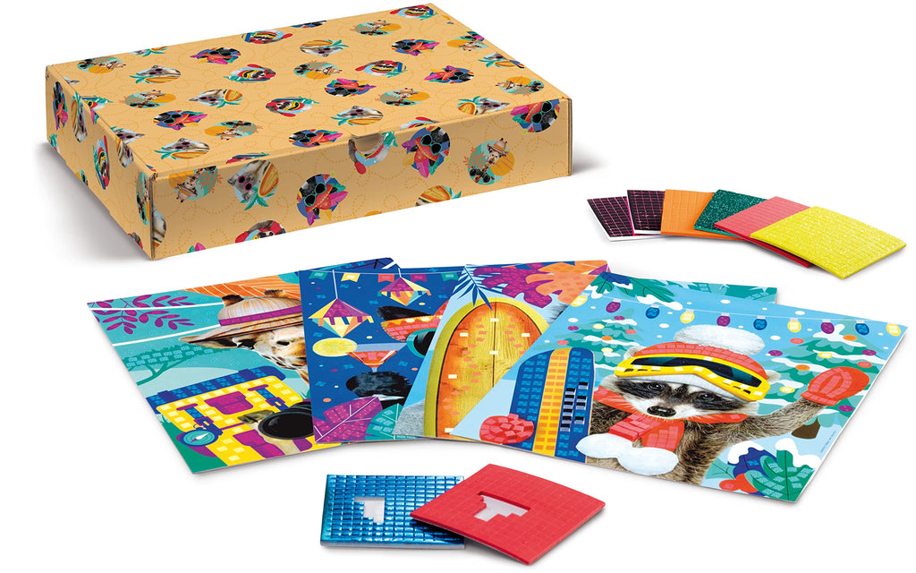 Maped Photo Mosaics - 12-Piece Glitter Foam Sticker Kit