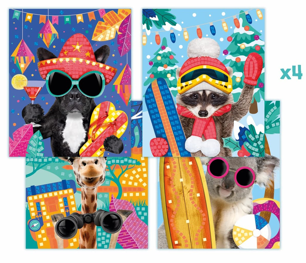 Maped Photo Mosaics - 12-Piece Glitter Foam Sticker Kit