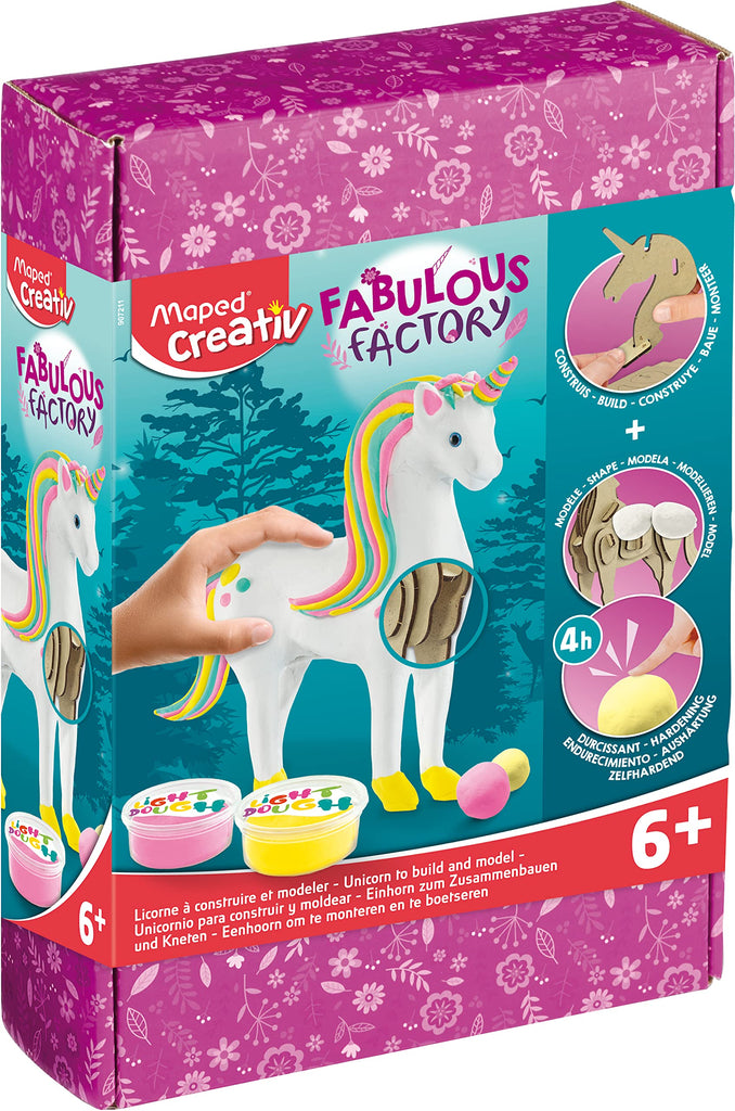 Maped Modeling Dough - Unicorn Factory Set in White Pink