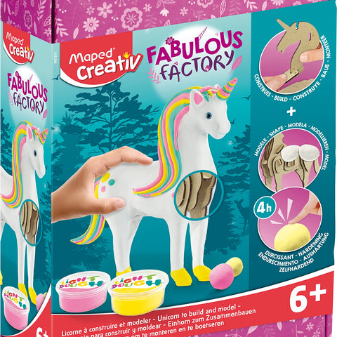 Maped Modeling Dough - Unicorn Factory Set in White Pink