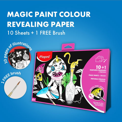 Maped Magic Paint - 10 Color-Revealing Sheets for Kids