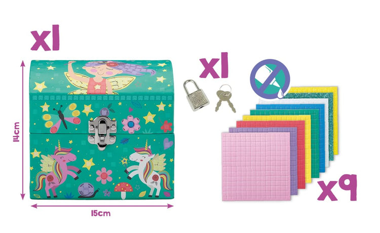 Maped Photo Mosaics - Glitter Jewelry Box Crafting Gift