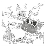 Maped Spiral Coloring Book - 15 Designs for Travel Play