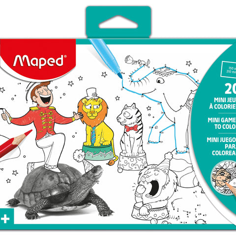 Maped Color Activity Kit - 20 Mini Games for Travel Fun