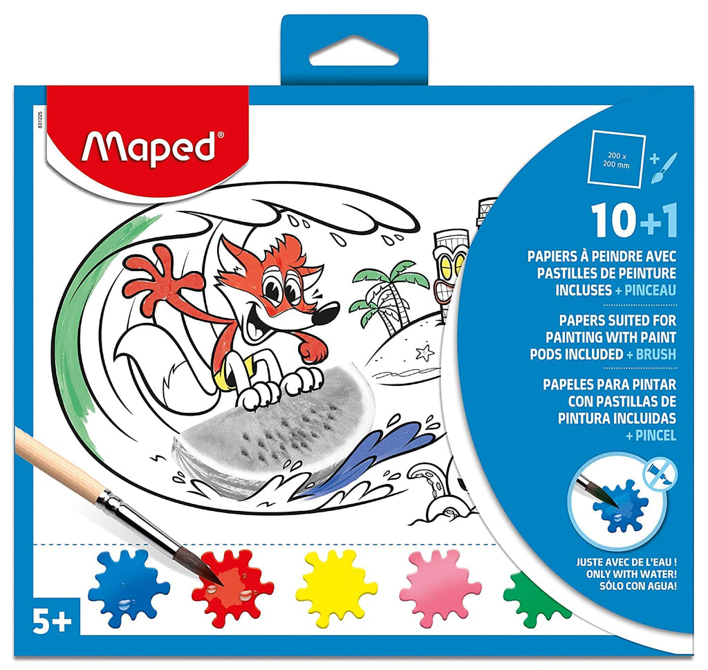 Maped Paper Painting Kit - Layered Fantasy Art for Kids