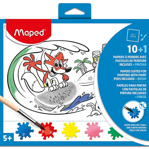 Maped Paper Painting Kit - Layered Fantasy Art for Kids