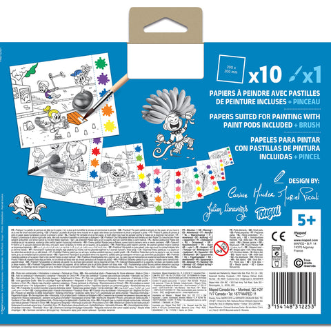 Maped Paper Painting Kit - Layered Fantasy Art for Kids