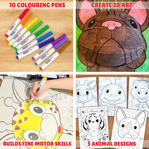 Marvin's Magic 3D Pop Posters - Create Vibrant 3D Animal Art