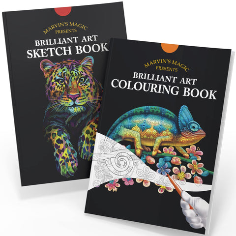 Marvin's Magic Coloring Book & Sketch Pad Bundle - 36 Pages