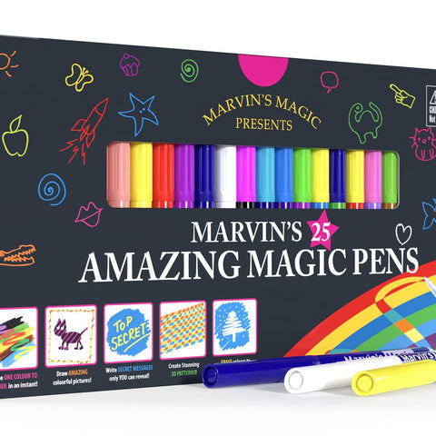Marvin's Magic Original X 25 Marker Pens - Create 3D Lettering