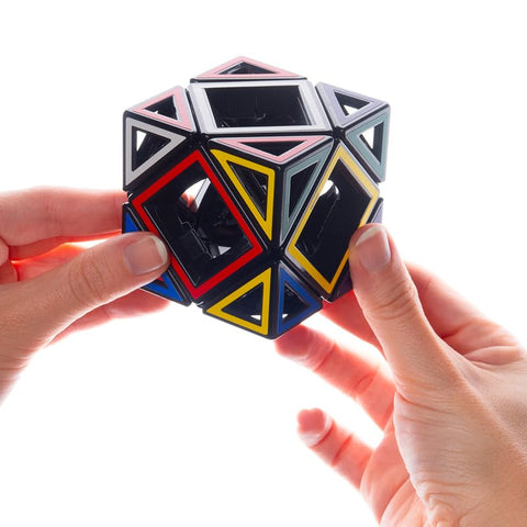 Meffert's Hollow Skewb Cube - Transparent Twisty Challenge