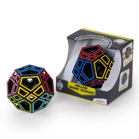 Meffert's Hollow Skewb Ultimate - Transparent 12-Faced Puzzle