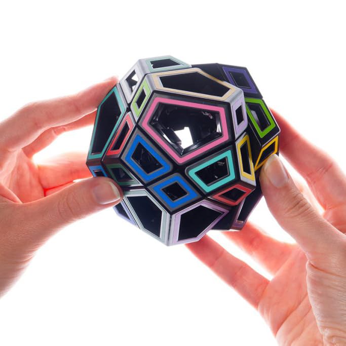 Meffert's Hollow Skewb Ultimate - Transparent 12-Faced Puzzle