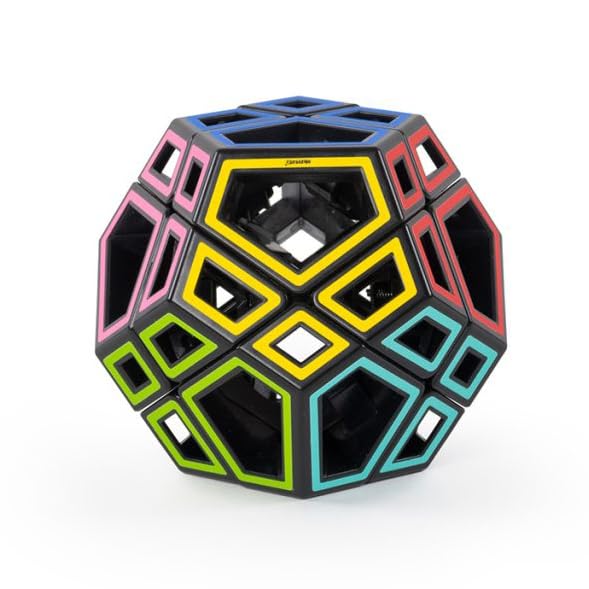 Meffert's Hollow Skewb Ultimate - Transparent 12-Faced Puzzle