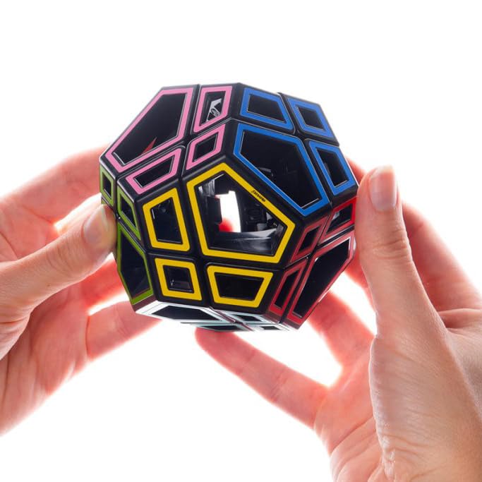 Meffert's Hollow Skewb Ultimate - Transparent 12-Faced Puzzle