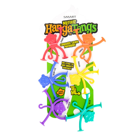 My First HangaTangs - 6 Silicone Monkeys for Sensory Play