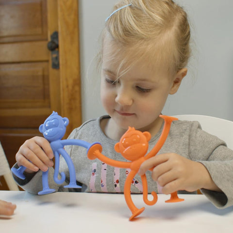 My First HangaTangs - 6 Silicone Monkeys for Sensory Play