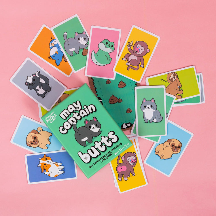 Professor Puzzle: May Contain Butts - Match Animal Fronts & Butts
