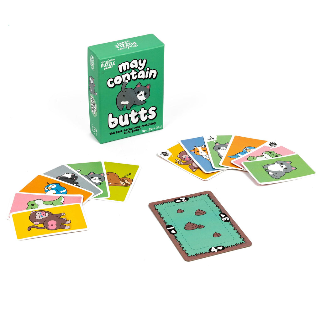 Professor Puzzle: May Contain Butts - Match Animal Fronts & Butts