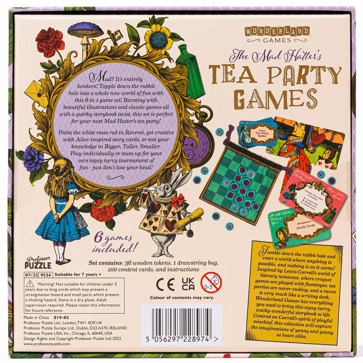 Professor PUZZLE The Mad Hatter's Tea Party Games