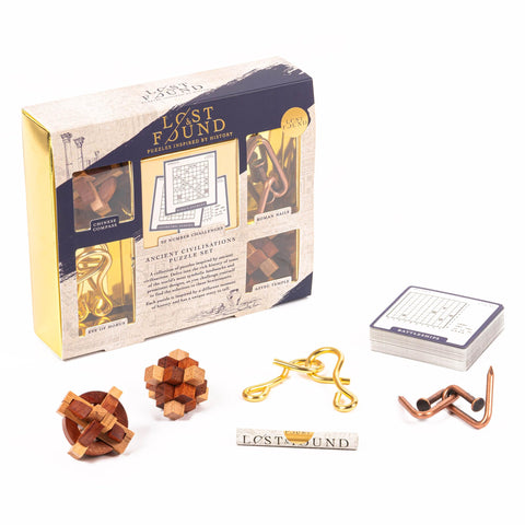 Ancient Civilizations Set - 5 Puzzles + 50 Number Cards