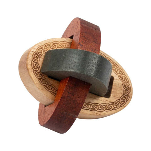 Celtic Knot Puzzle - Take Apart Wooden Pieces and Rebuild