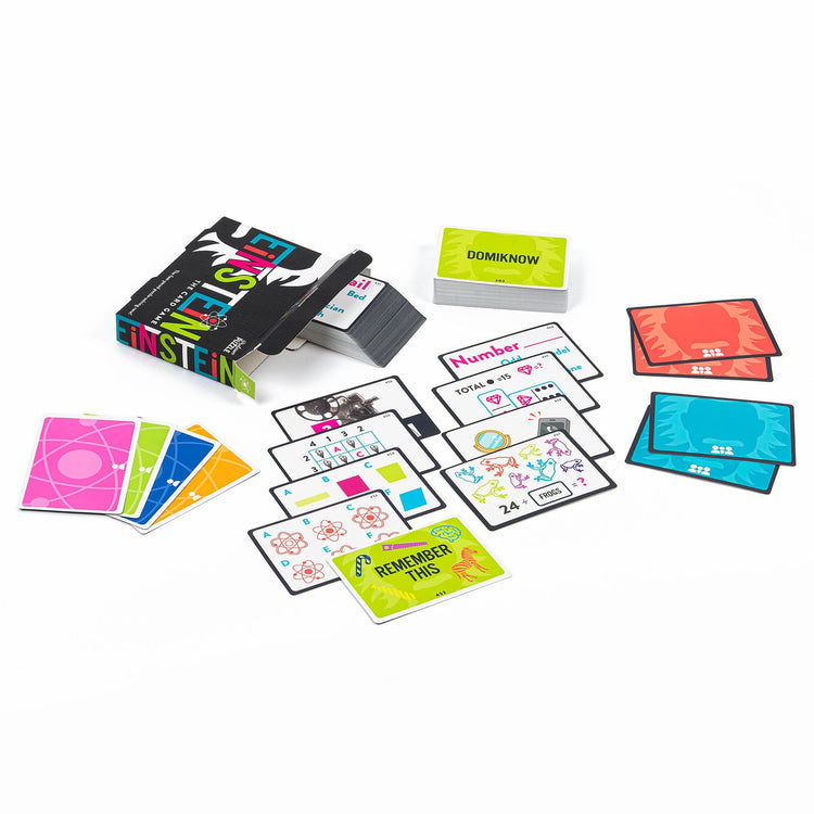Professor Puzzle Einstein Card Game - 160 Cards, 8 Categories
