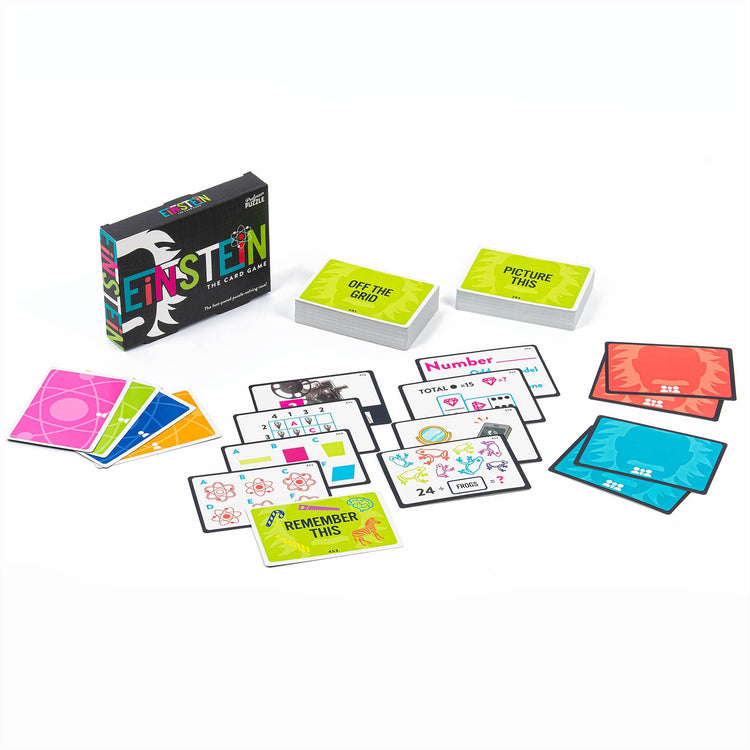 Professor Puzzle Einstein Card Game - 160 Cards, 8 Categories