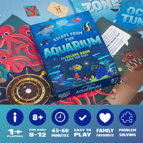 Professor Puzzle Aquarium - 11-Puzzle Kids' Escape Adventure