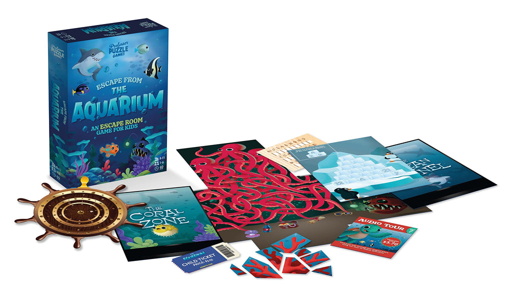 Professor Puzzle Aquarium - 11-Puzzle Kids' Escape Adventure