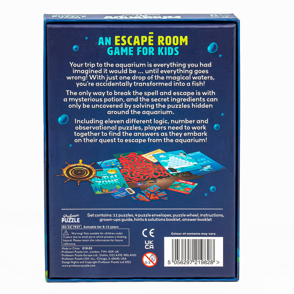 Professor Puzzle Aquarium - 11-Puzzle Kids' Escape Adventure