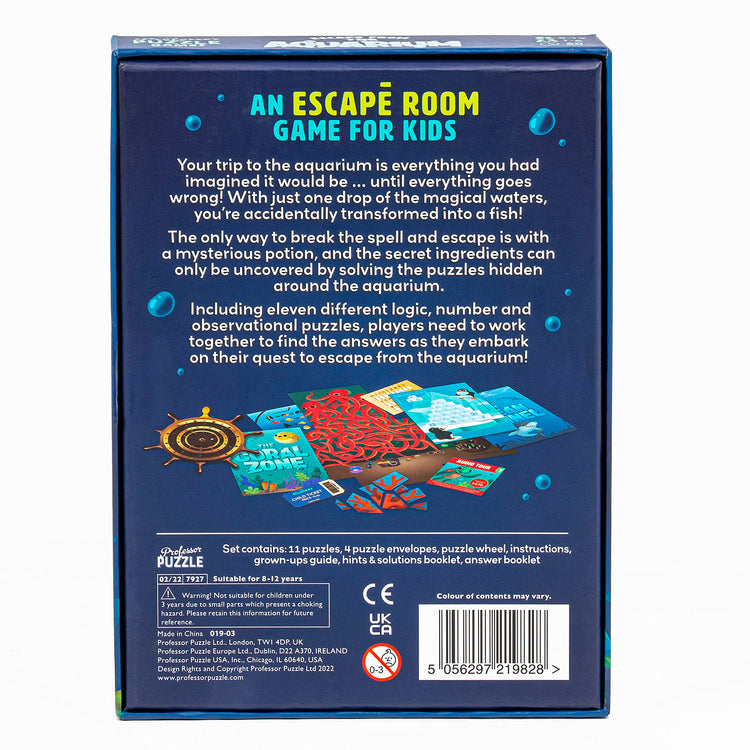 Professor Puzzle Aquarium - 11-Puzzle Kids' Escape Adventure