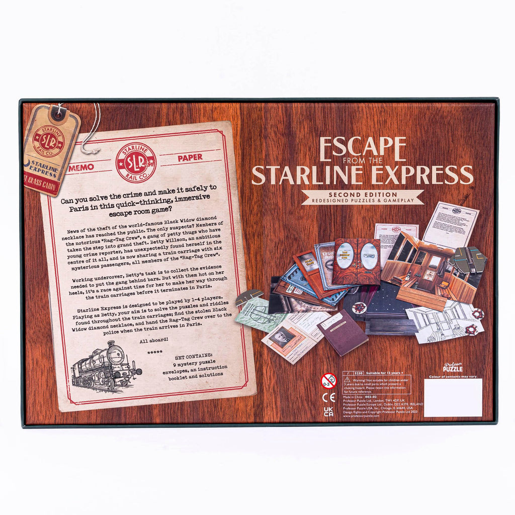 Professor Puzzle Starline Express - 90-Min Train Theft Mystery