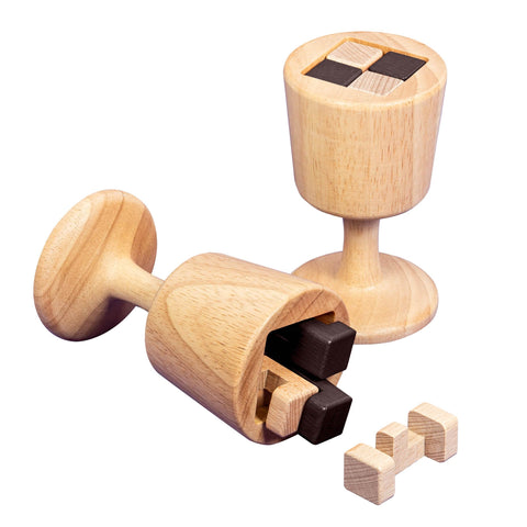 Professor Puzzle Holy Grail - Wooden Chalice Brainteaser