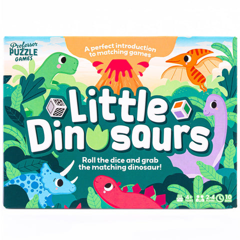 Professor Puzzle: Little Dinosaurs - Roll Dice & Match Dinos