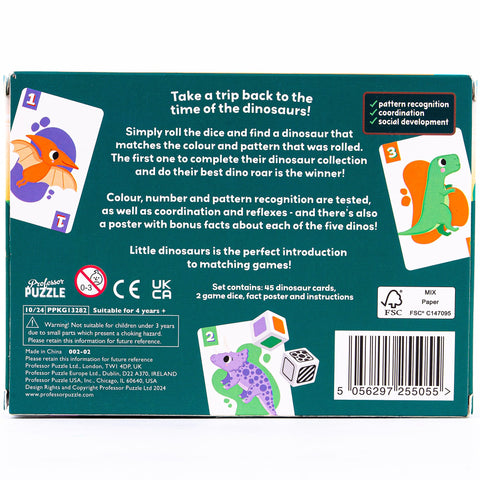 Professor Puzzle: Little Dinosaurs - Roll Dice & Match Dinos