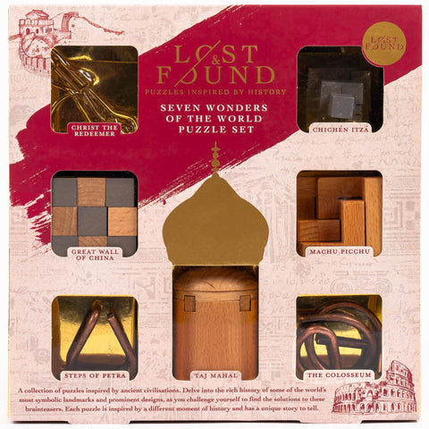 Seven Wonders Puzzle Set - 7 Take-Apart Landmark Puzzles