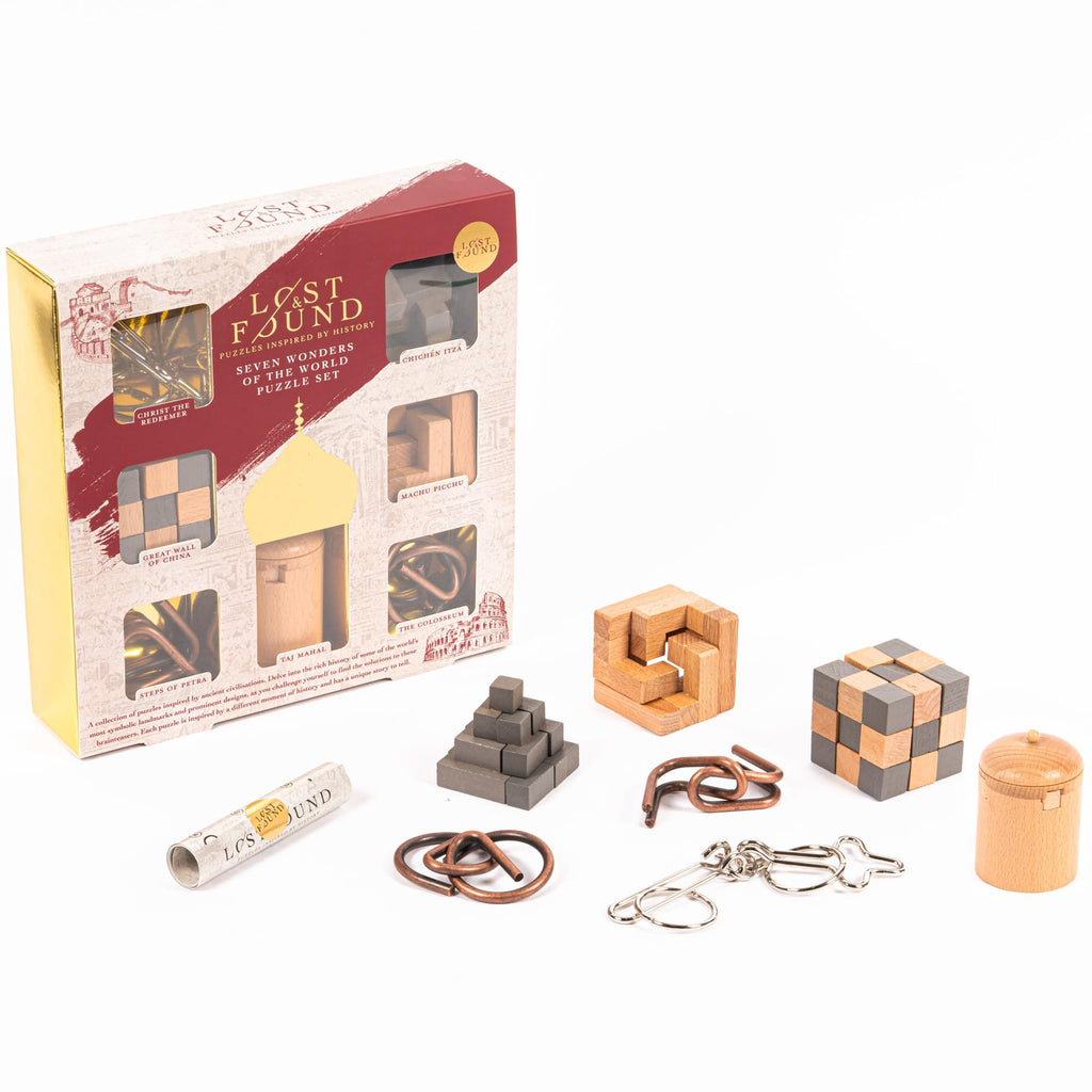 Seven Wonders Puzzle Set - 7 Take-Apart Landmark Puzzles