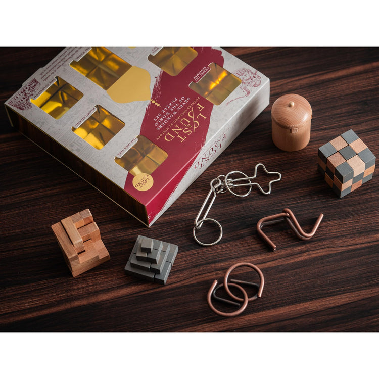Seven Wonders Puzzle Set - 7 Take-Apart Landmark Puzzles