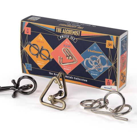Recent Toys The Alchemist - Set of 3 Metal Brain Teasers