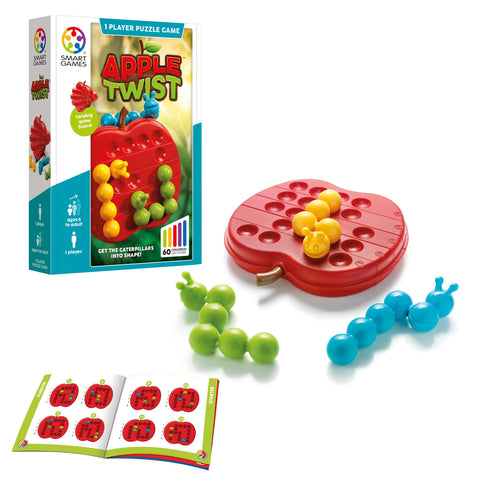 Apple Twist Brain-Teasing Logic Puzzle Game with 60 Challenges