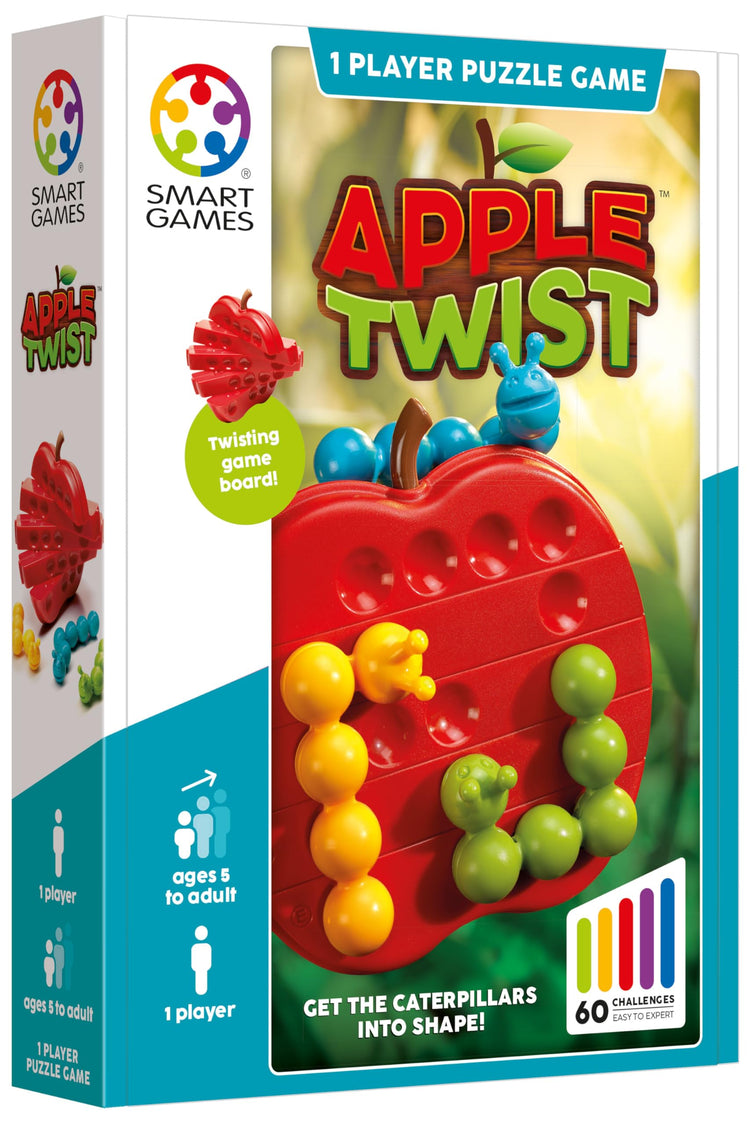 Apple Twist Brain-Teasing Logic Puzzle Game with 60 Challenges