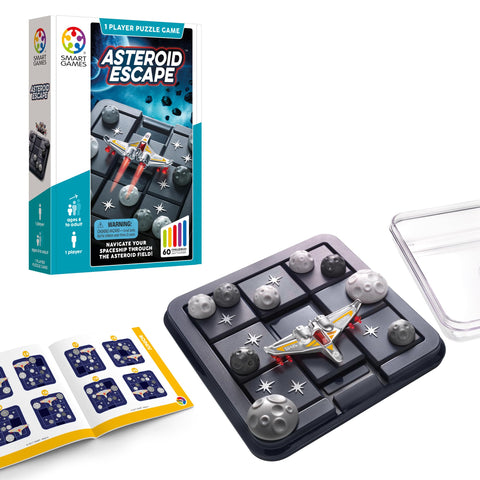 Asteroid Escape Sliding Space Puzzle Game with 60 Challenges