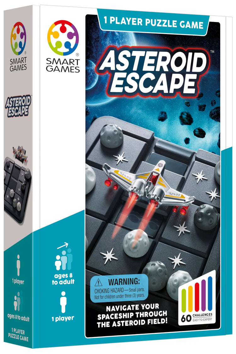 Asteroid Escape Sliding Space Puzzle Game with 60 Challenges