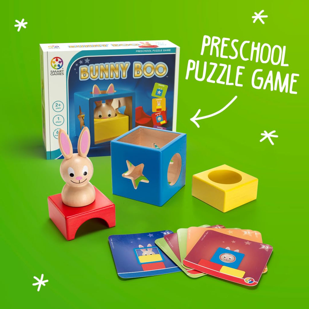 SmartGames Bunny Peek a Boo - 60 Wooden Logic Puzzles