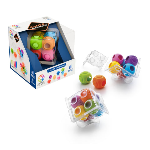 SmartGames Caged Marbles - Fit 8 Marbles Inside a 3D Cube