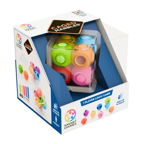 SmartGames Caged Marbles - Fit 8 Marbles Inside a 3D Cube